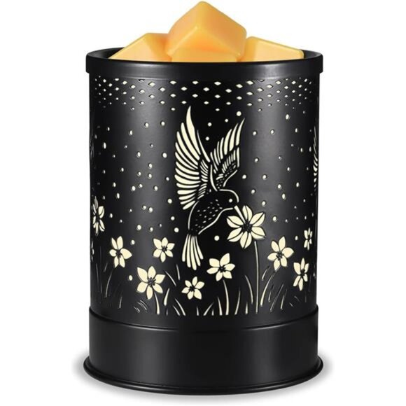 Hummingbird Metal Wax Melts Warmer, 2-in-1 Electric Fragrance Candle Wax Melter - Picture 5 of 6